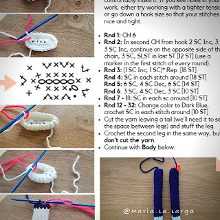 Amigurumi Curly Hair Lili Doll Pattern PDF Instant Download Crochet