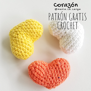 Patron Corazon Crochet Ganchillo Corazon Facil Tejer Rapido Puntadas