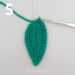 Patron gratis crochet hojas plantas flores amigurumi