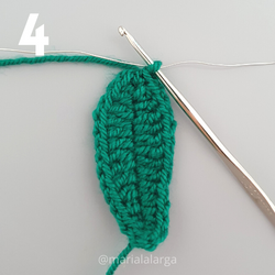 Patron gratis crochet hojas plantas flores amigurumi