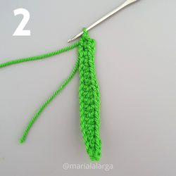 Patron gratis crochet hojas plantas flores amigurumi