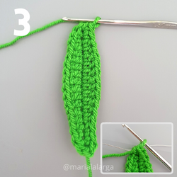 Patron gratis crochet hojas plantas flores amigurumi