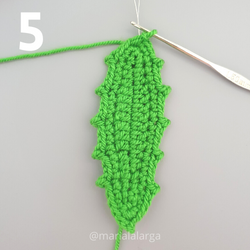 Patron gratis crochet hojas plantas flores amigurumi