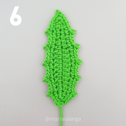 Patron gratis crochet hojas plantas flores amigurumi