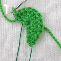 Patron gratis crochet hojas plantas flores amigurumi