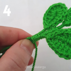 Patron gratis crochet hojas plantas flores amigurumi