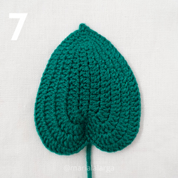 Patron gratis crochet hojas plantas flores amigurumi